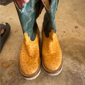 Anderson Bean GUC Ostrich Crepe sole boots. 7 1/2 D